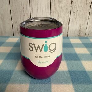 Swig Pink Stemless Wine Tumbler Cup Mug 12 Ounce NWT
